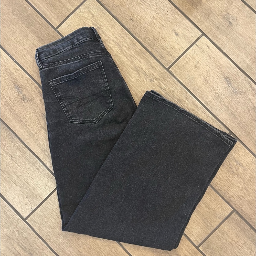 AE Black Wide-Leg Jeans
